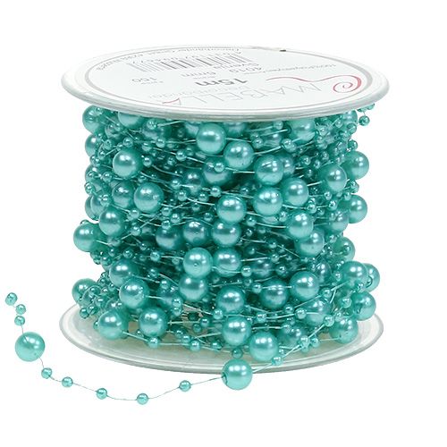 Perle cordon turquoise 6mm 15m