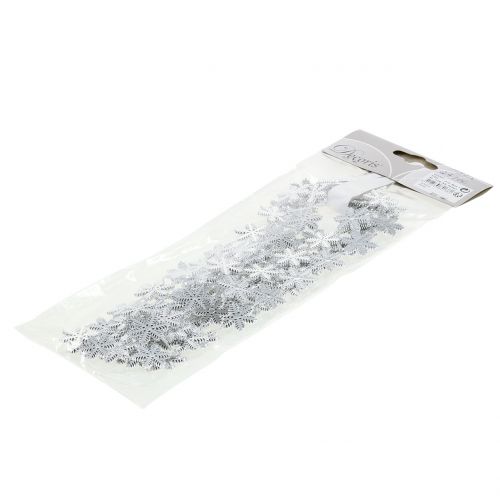 Floristik24 Guirlande décorative flocons de neige argent 270cm