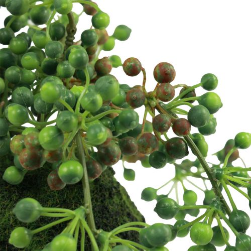 Article Rang de perles boule de mousse artificielle plantes artificielles vert 38cm