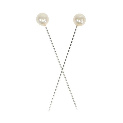 Article Epingles tête perle champagne Ø8mm L65mm 55 pcs