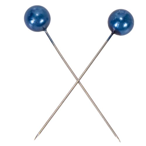 Epingles Tête Perle Bleu Ø10mm 60mm | Floristik24.be