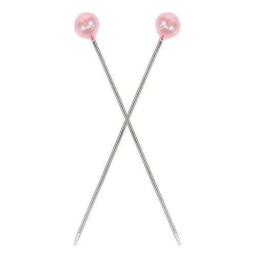 Floristik24 Epingles tête perle rose Ø4mm 4cm 150p