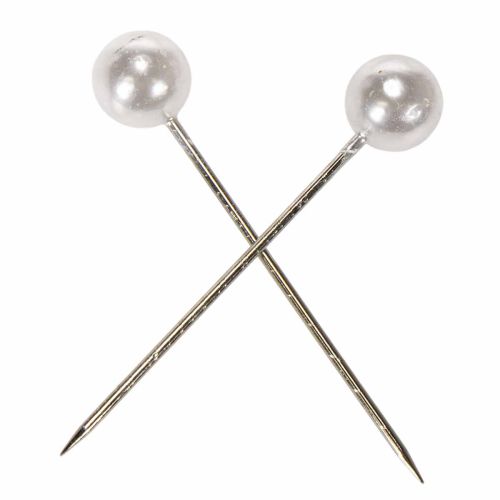 Epingles Tête Perle Blanc Ø15mm 75mm | Floristik24.be