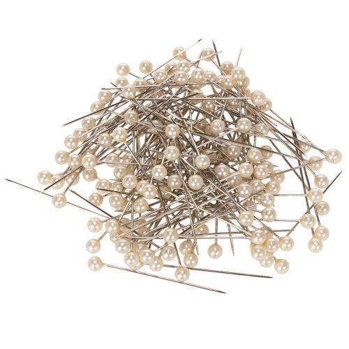 Article Épingles à tête de nacre Ø4 mm 40 mm Champagne