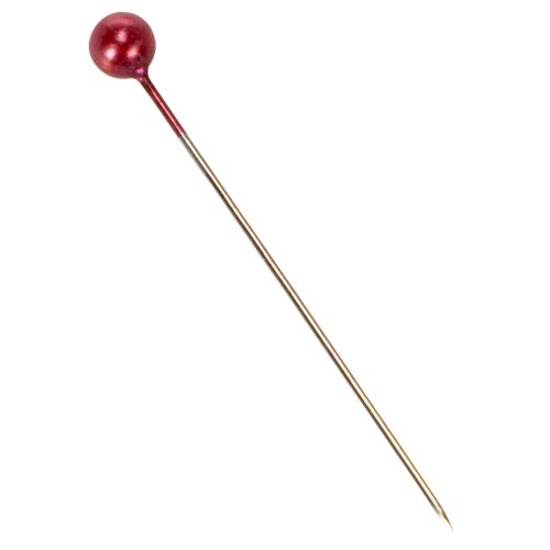 Épingles décoratives à tête de perle rouge pour fleuristes, Ø 4 mm, 40 mm, 150 pièces | Floristik24.be