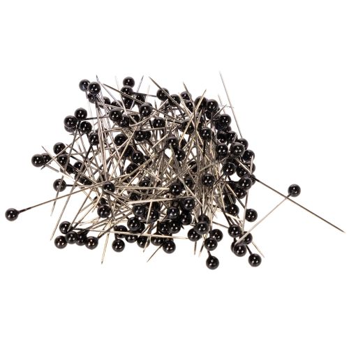 Épingles à fleurs à tête de perle noire, Ø 4 mm, 40 mm, 150 pièces acheter | Floristik24.be