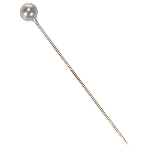 Épingles décoratives et florales à tête de nacre, argent, Ø 4 mm, 40 mm, 150 pièces | Floristik24.be