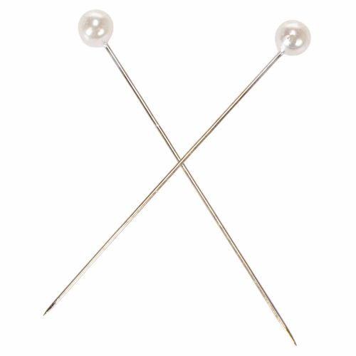 Épingles à tête de nacre Ø6 mm 65 mm blanches | Floristik24.be
