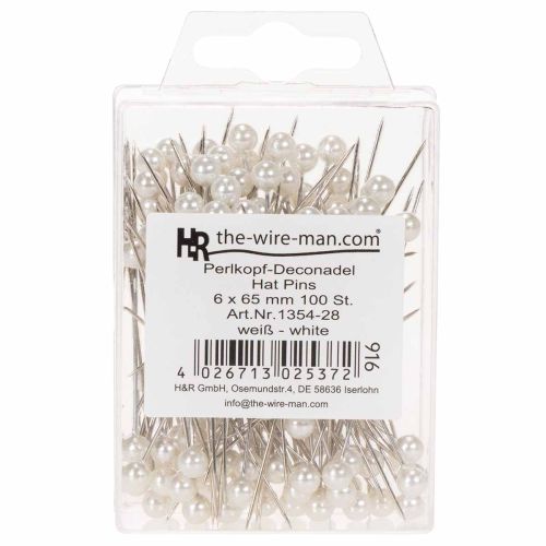 Épingles à tête de nacre Ø6 mm