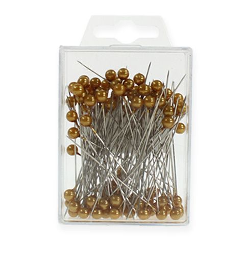 Article Epingles tête perle Ø6mm 65mm doré