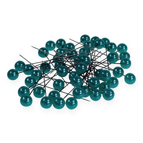 Floristik24 Epingles à perler Turquoise Ø10mm 60mm