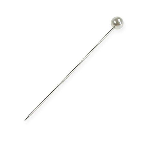 Epingles Tête Perle Blanc Ø4mm 40mm