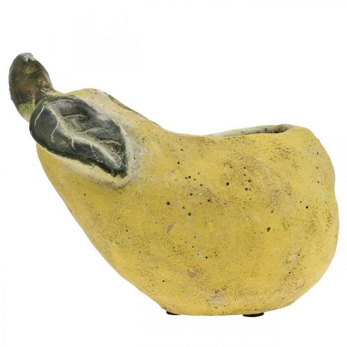 Article Poire à planter, décoration d'automne, vase en béton L19cm H15.5cm