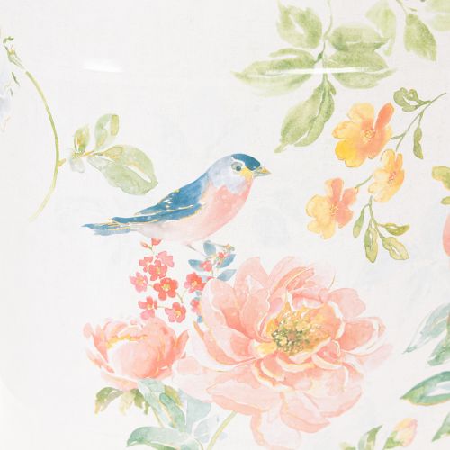 Pot de fleurs ovale vintage printanier, en métal, 26 x 22 x 17 cm, lot de 3 | Floristik24.be