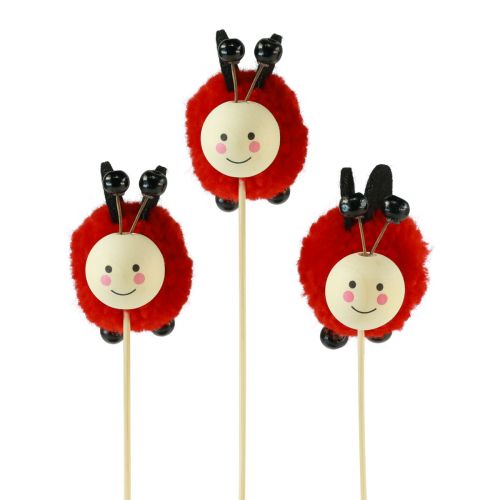 Article Bouchon de plante Coccinelle Décoration Fleur Bouchon 27,5 cm 9 pièces