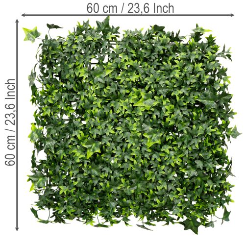 Tapis de lierre artificiel vert 60x60 cm pour décoration murale | Floristik24.be