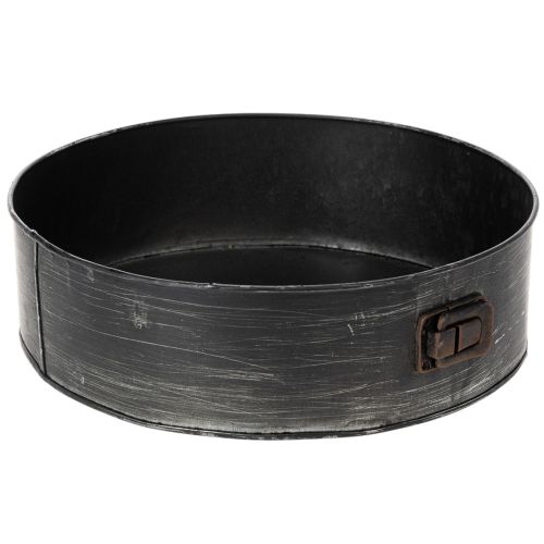 Floristik24 Pot de fleurs, moule à pâtisserie décoratif, moule à charnière pour plantation, décoration en métal Ø24cm H7,5cm