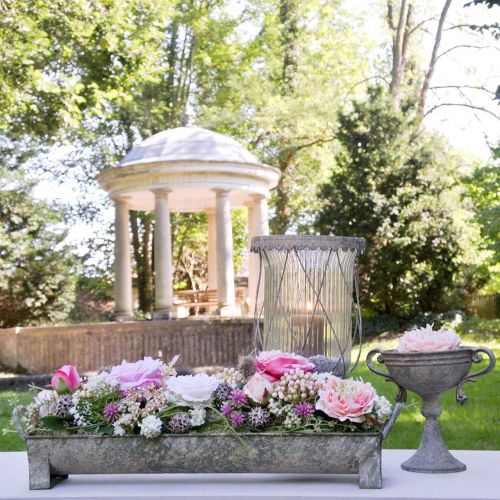 Floristik24 Jardinière, gouttière décorative, bac à fleurs aspect ancien L51cm