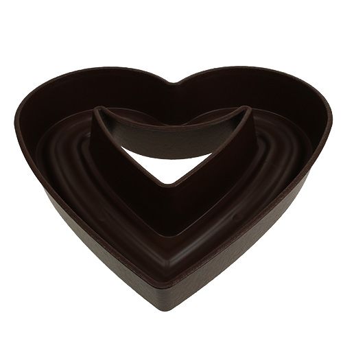 Floristik24 Coeur de plante "Amora" 45cm marron, 1pc