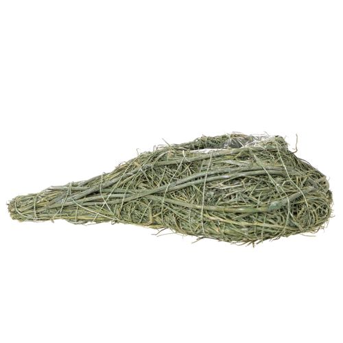 Cœur de plante naturelle pour l'art floral avec feuille d'aluminium, 25 cm | Floristik24.be