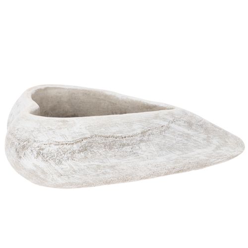 Bol décoratif en forme de cœur, gris ; petit pot de fleurs en forme de cœur, 19 cm | Floristik24.be
