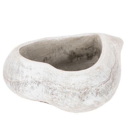 Bol décoratif en forme de cœur, gris ; petit pot de fleurs en forme de cœur, 19 cm | Floristik24.be