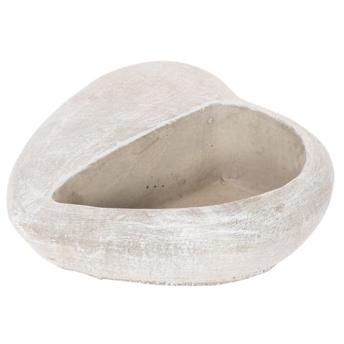 Pot de fleurs en forme de cœur, en pierre reconstituée, pot décoratif, 17 cm | Floristik24.be