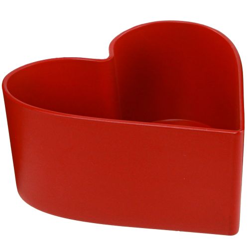 Floristik24 Coeur de plante romantique bol à plantes coeur rouge 15×15×7cm 3pcs