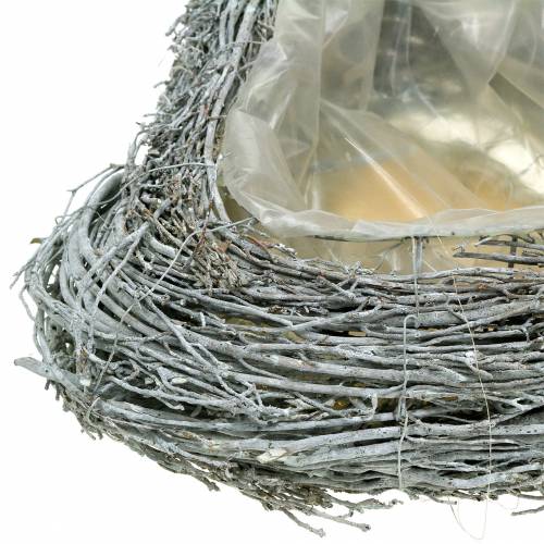 Floristik24 Plante coeur branches lavées blanc 40cm x 30cm