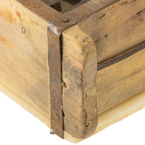 Article Jardinière en bois en forme de brique recyclée 32×15×10cm