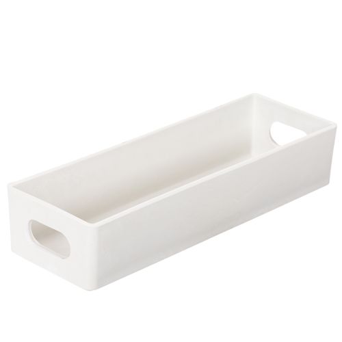 Plateau rectangulaire avec poignées pour le rangement et la décoration de table, 32 cm