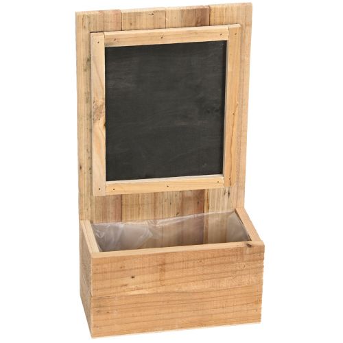 Floristik24 Jardinière avec planche en bois Jardinière rustique 20×11,5×36cm