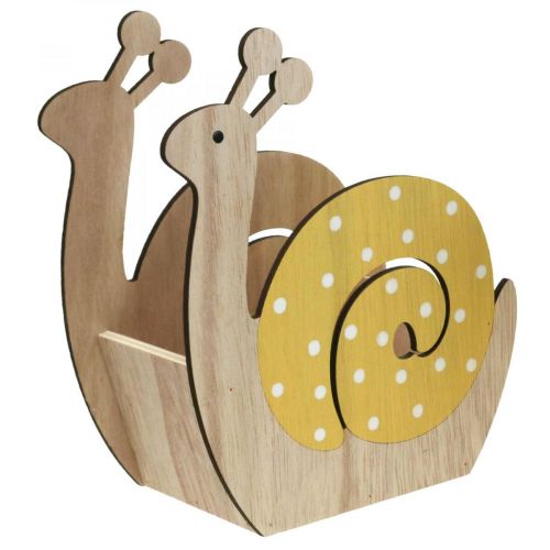 Floristik24 Boîte à plantes escargots bois cache-pot escargot en bois 19cm 2pcs