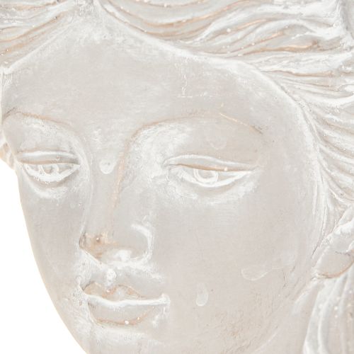 Article Jardinière Tête de femme Style antique Pierre moulée H20,5cm