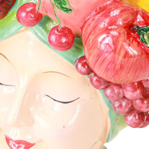Floristik24 Vase exotique Buste de femme avec fruits tropicaux H22cm
