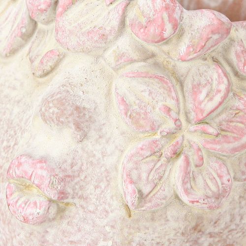 Article Pot en forme de tête Bouche en cœur Rose 18 cm 3 pièces