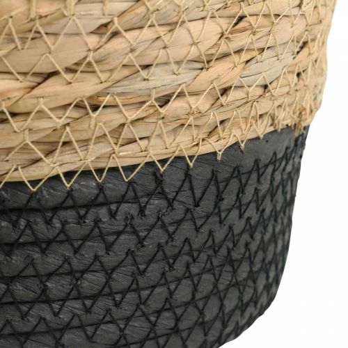 Floristik24 Panier à plantes jardinière corbeille en jonc de mer déco nature Ø23cm H20cm