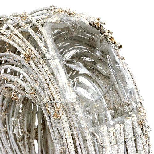 Floristik24 Couronne à plantes verticale blanche Ø 30 cm