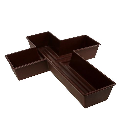 Floristik24 Plante Croix Marron 38cm x 50cm, 1Pc