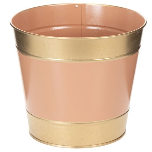 Article Pot de fleurs en métal, Ø 17 cm, H 14,5 cm, lot de 4