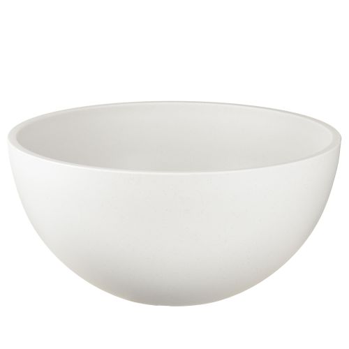 Pot de fleurs rond en plastique blanc Ø25cm H12cm