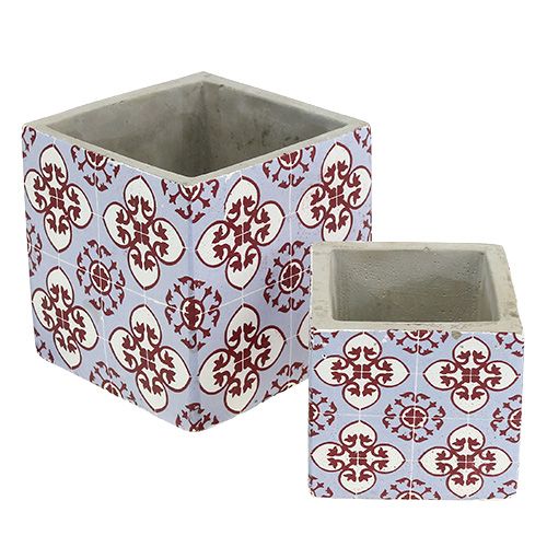 Floristik24 Cache-pot avec motif orient 8cm x8cm / 11cm x 11cm