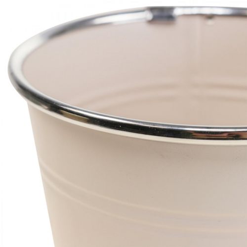 Floristik24 Jardinière cache-pot métal Ø13.5cm H12.5cm 2pcs