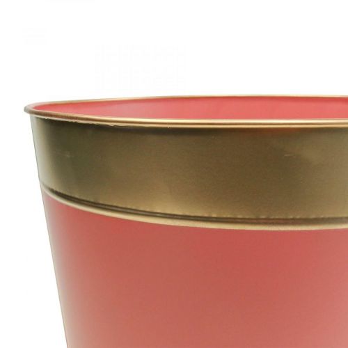 Article Jardinière cache-pot en métal Ø26cm H22cm 4pcs