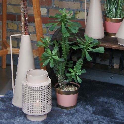Article Jardinière cache-pot en métal Ø26cm H22cm 4pcs