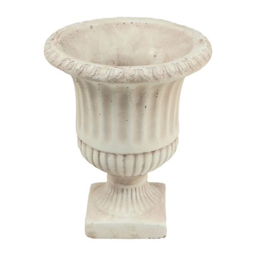 Floristik24 Cache-pot trophée béton pot de fleur décoratif antique Ø19cm H24cm