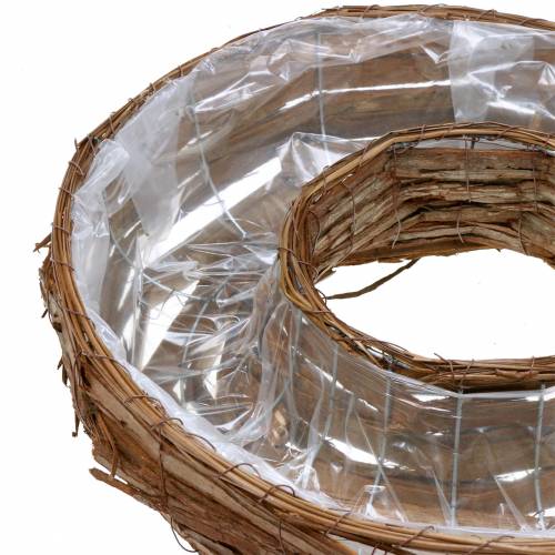 Floristik24 Anneau végétal écorce naturel coupelle Ø50/43cm lot de 2