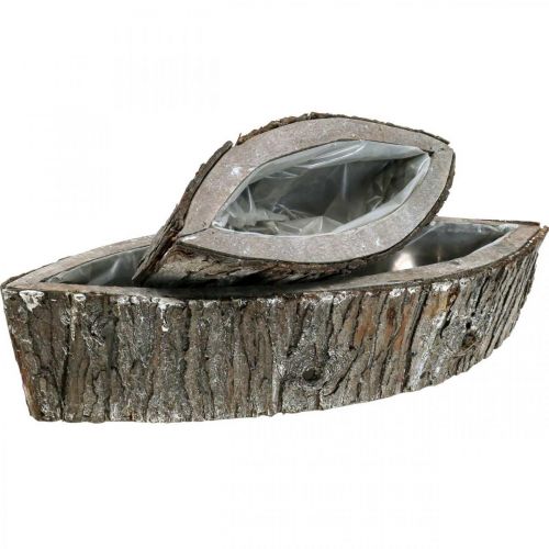 Bol à plantes bac à plantes bois Jardinière 46/31,5 cm lot de 2