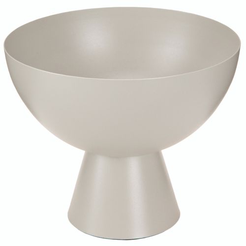 Coupe à plantes déco en métal avec socle gris Ø16cm H13cm