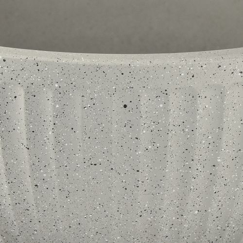 Article Jardinière en plastique gris chiné, Ø35cm, H16,5cm